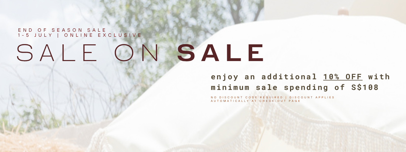 SALE ON SALE SUMMER SALE 2026