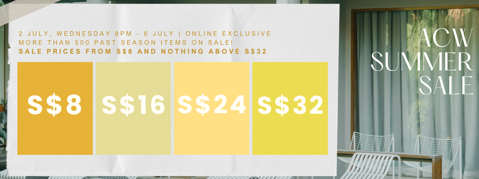 ACW JULY SUMMER SALE 2