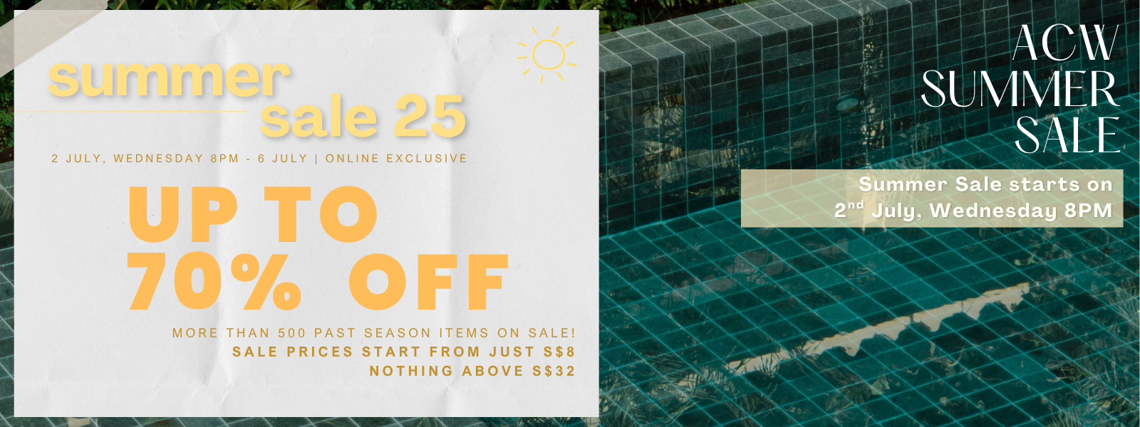 ACW JULY SUMMER SALE 2025