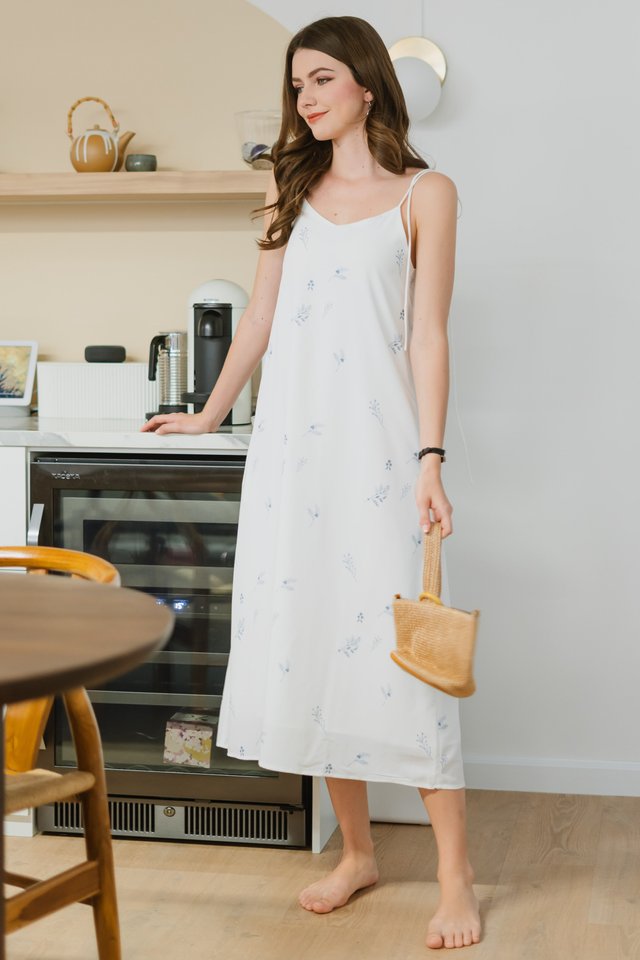 ACW Blooming Tie Strap Maxi Dress