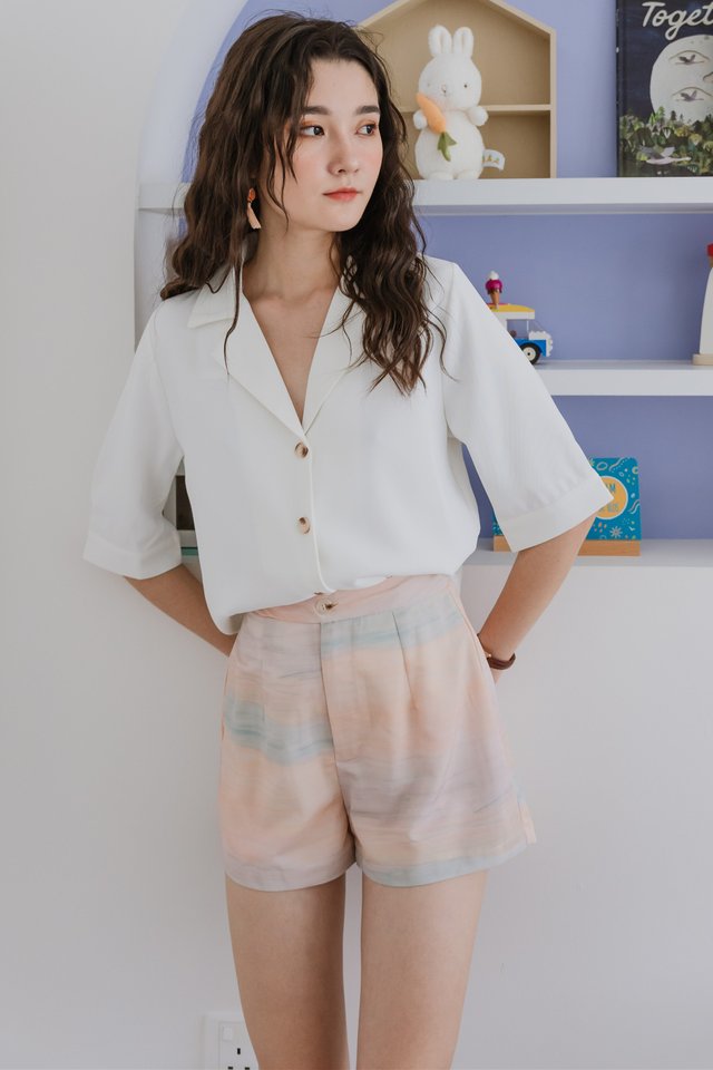 ACW Button Down Oversized Shirt in White