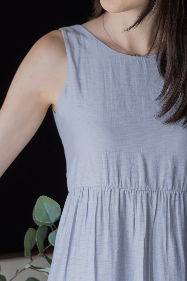 ACW Asymmetrical Tier Midi Dress in Lavender