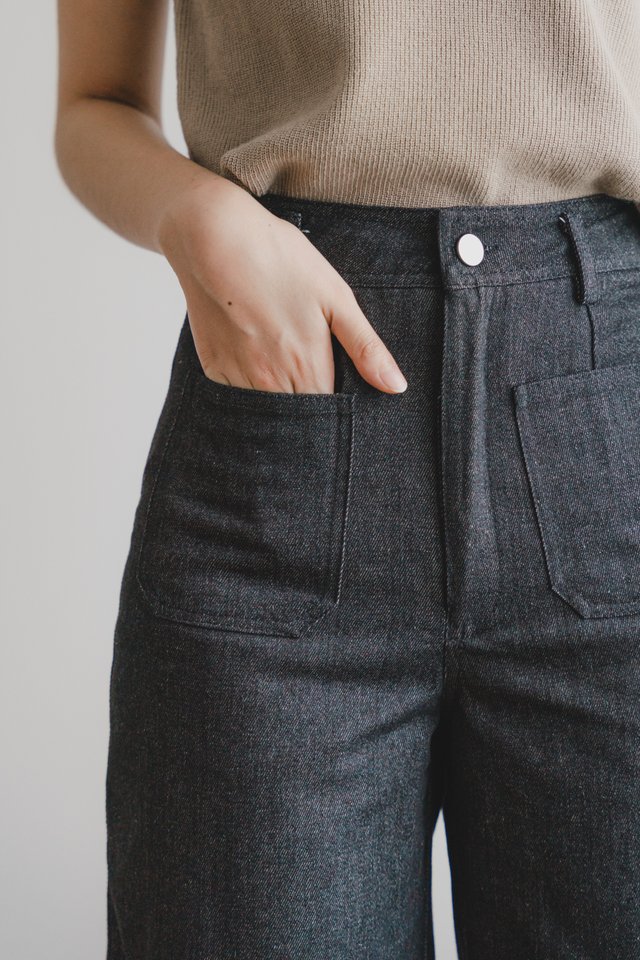 *BACK IN STOCK* ACW Double Pocket Denim Jeans in Black