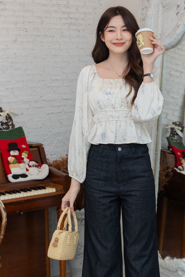 ACW Cheers Balloon Square Neck Elastic Top