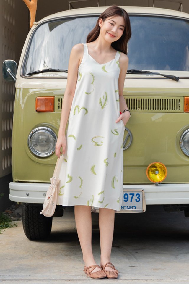 ACW Year of the Snake Two Way Thick Strap Midi Dress