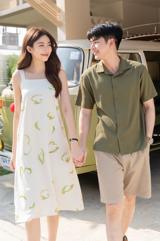 ACW Button Down Men's Shirt in Olive Green