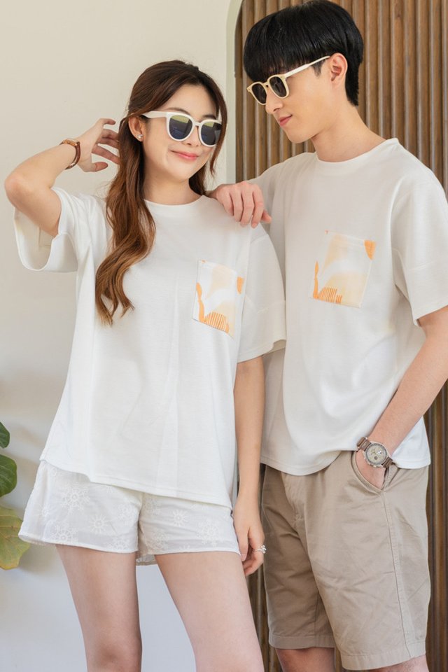 *Preorder - 31 Jan* ACW Mandarin Orange Abstract Printed Pocket Men Tee