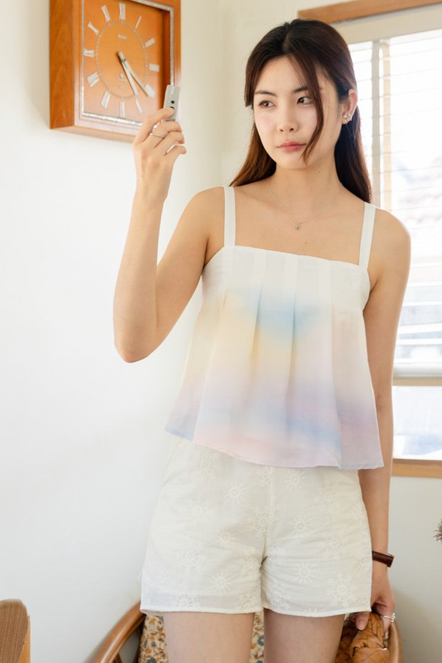 ACW Pastel Pop Ombre Thick Strap Panel Cami Top