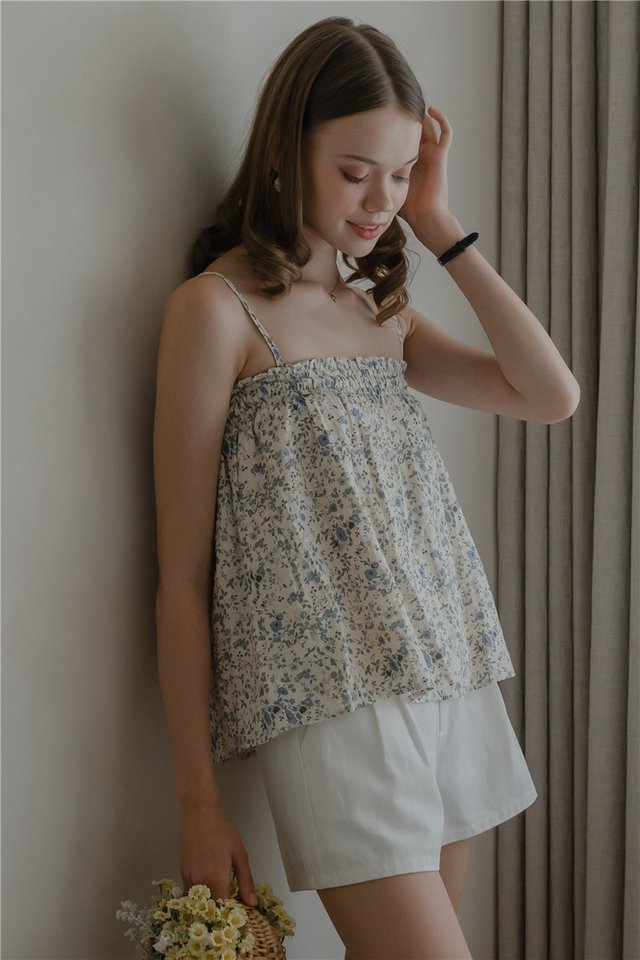 *Preorder* ACW Smock Cami Swing Top in Blue Floral