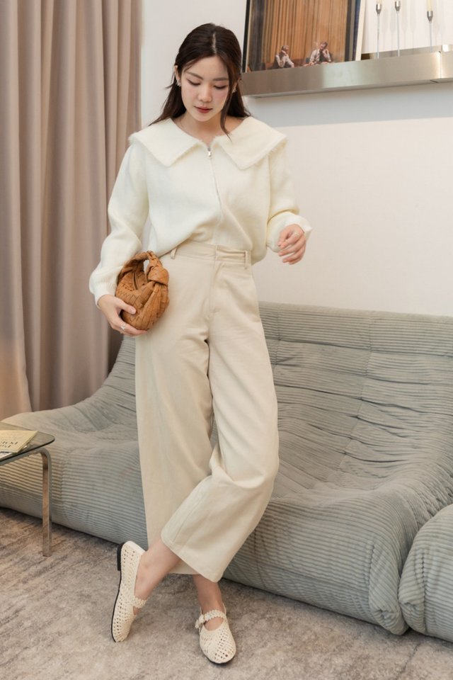 ACW Structured Linen Trousers in Sand