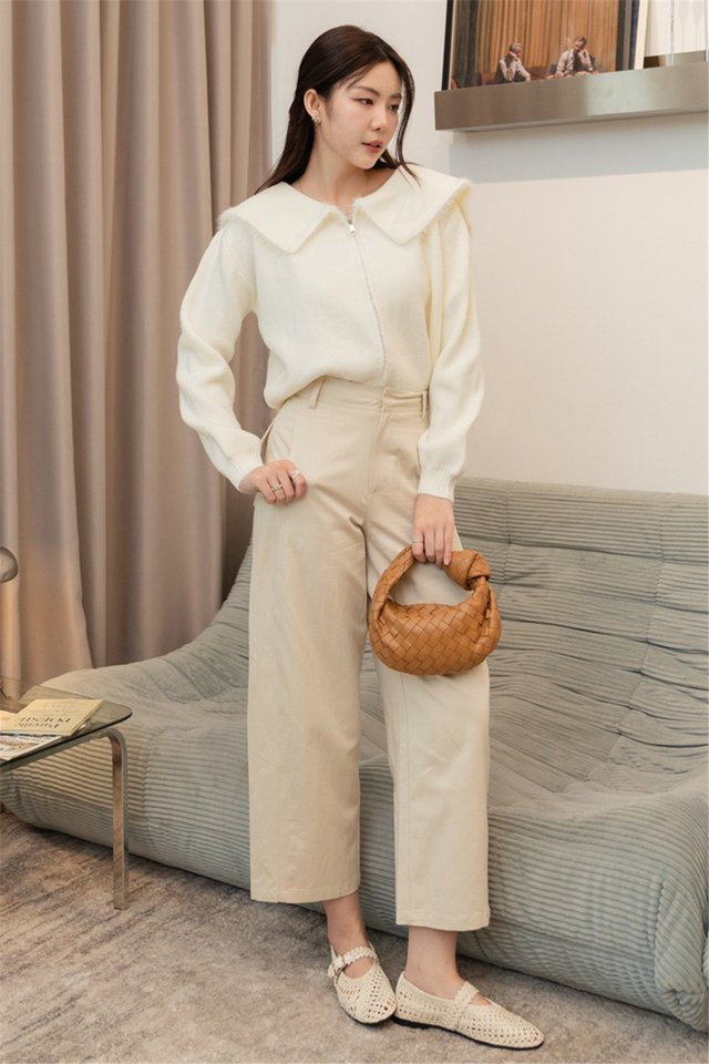 ACW Structured Linen Trousers in Sand