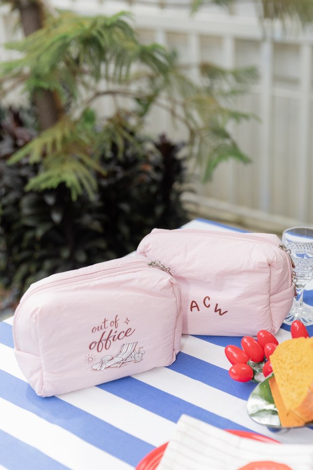 (Add to Cart with Min Spend S$120 of Sale Items) ACW 12th Anniversary Cloud Puff Make Up Pouch