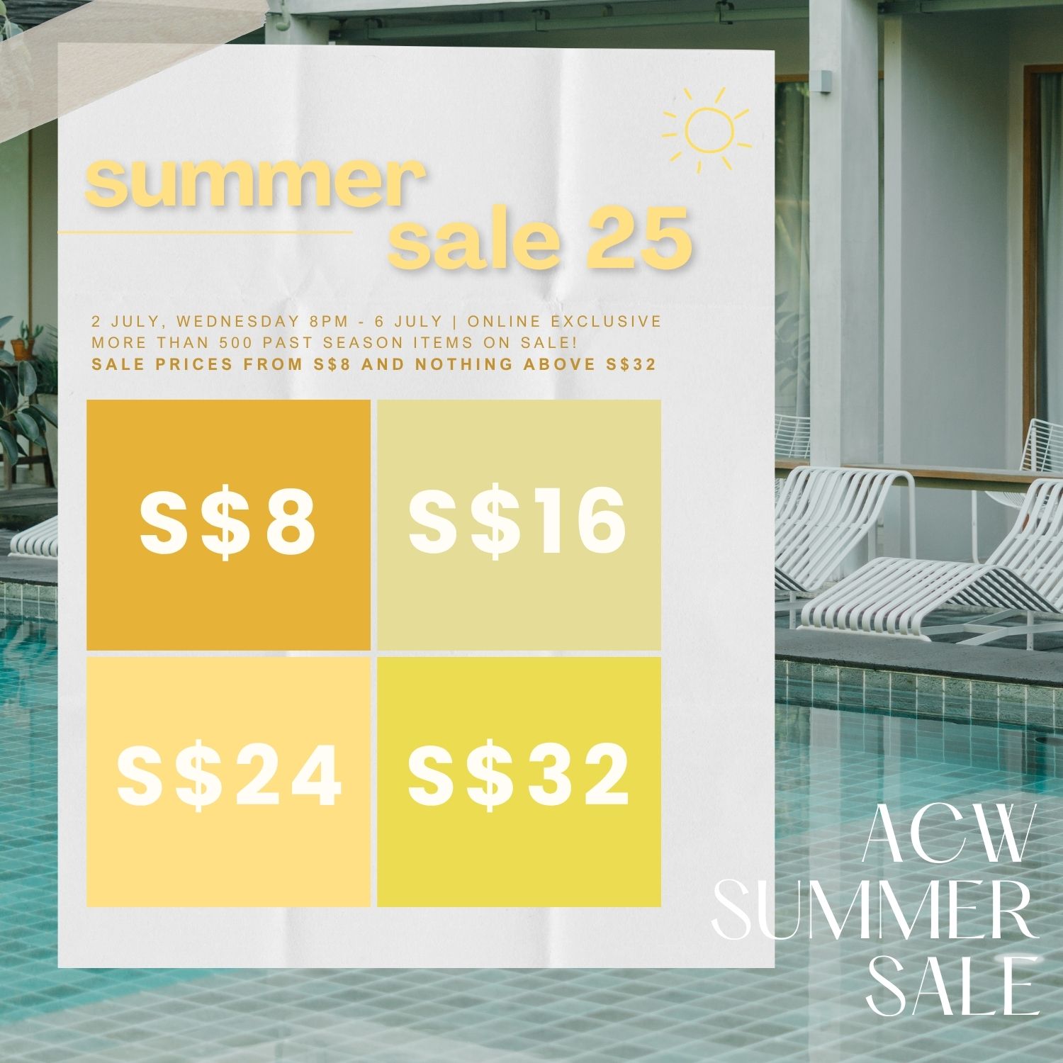 ACW JULY SUMMER SALE 2