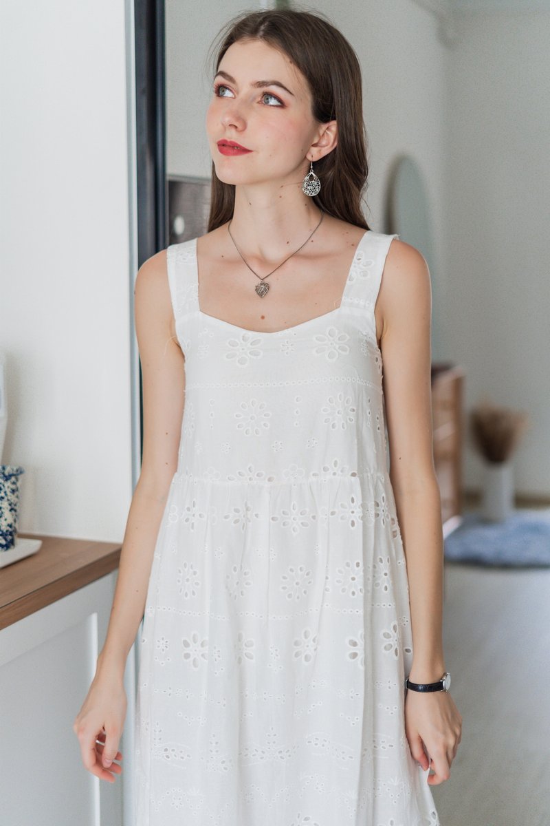 2Way Eyelet Lace Summer Dress-