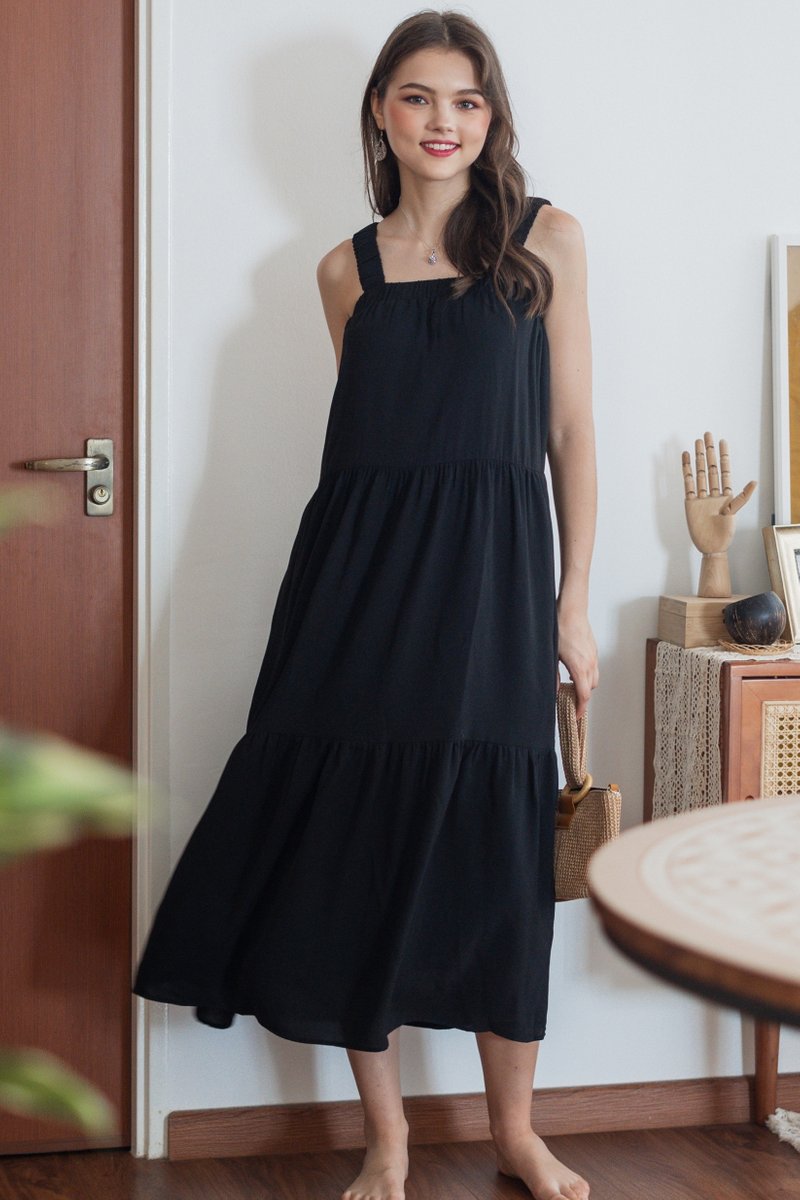 Elastic hotsell maxi dress